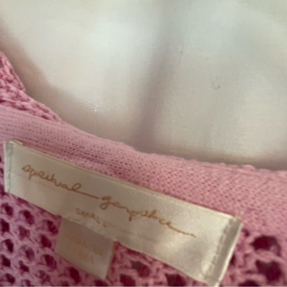 Spiritual Gangster Pink and blue Mesh Knit Top - Picture 6 of 7